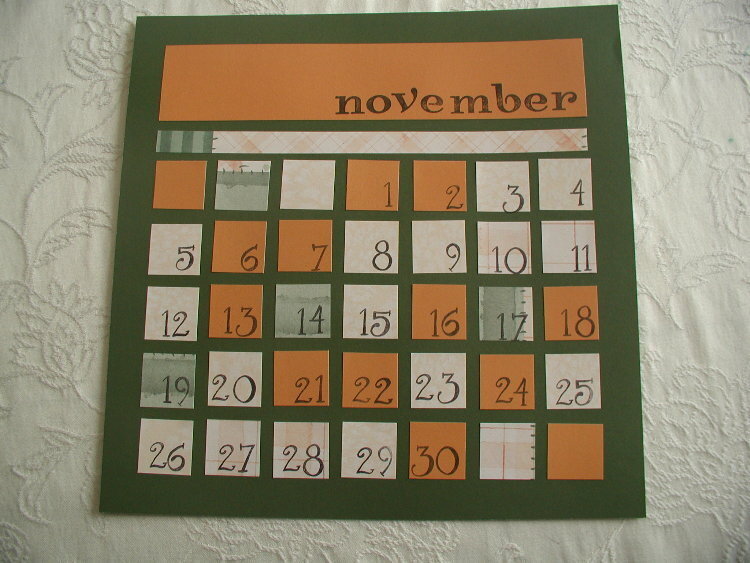 Nov calendar