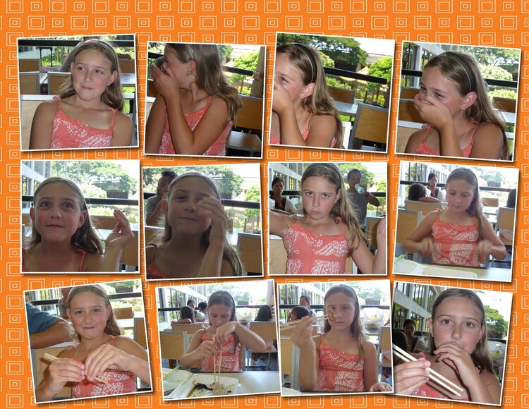 Chloe eats