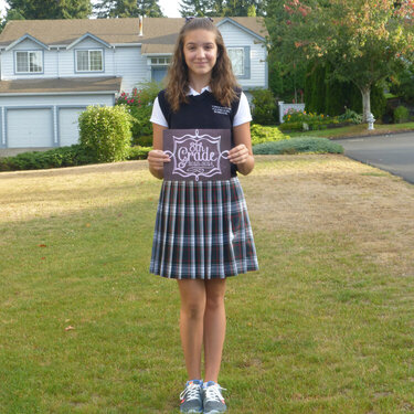 Caitlin&#039;s first day of school