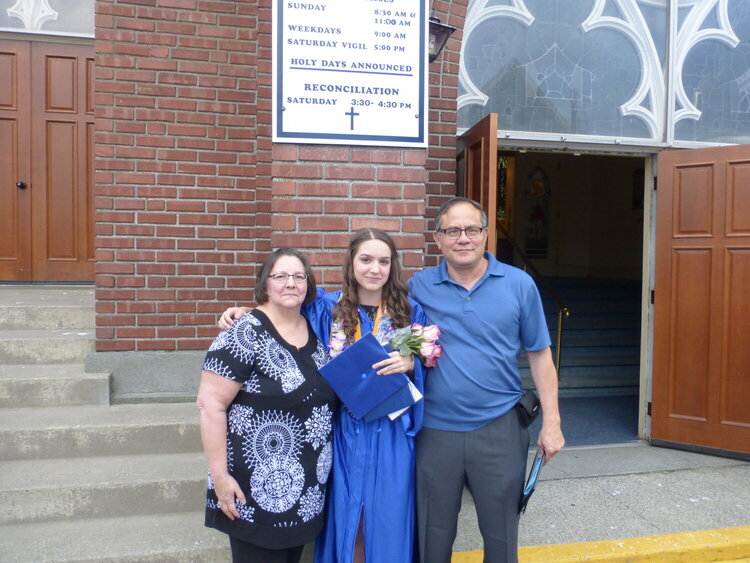 Caitlin and her grandparents