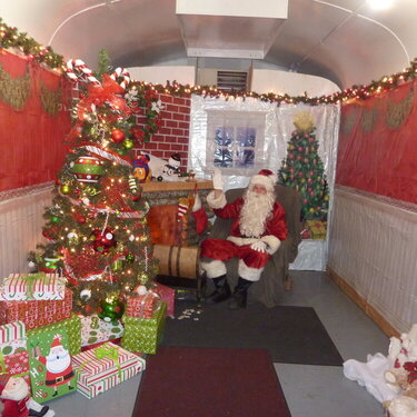 Santa train car.