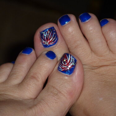Patriotic toes 2012
