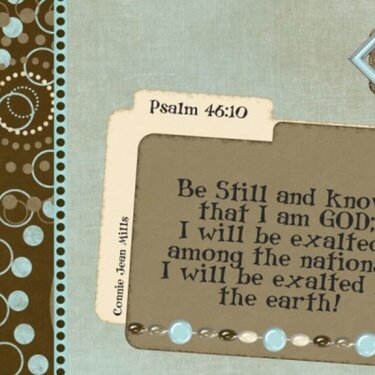 Psalm 46:10  (Scripture CJ)
