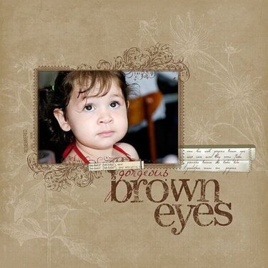 &lt; brown eyes &gt;