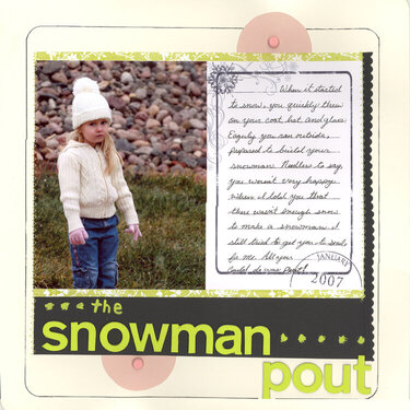 Snowman Pout