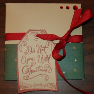 envelope with ornament in