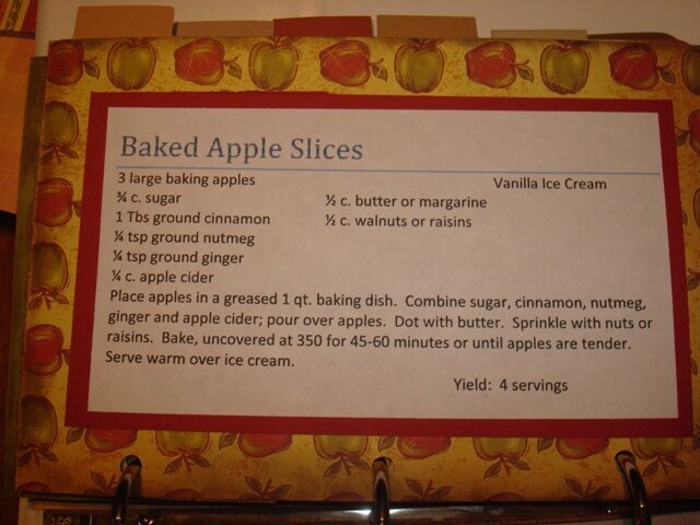 Recipe-Baked Apple Slices