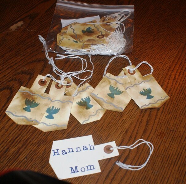 Dreidle gift tags