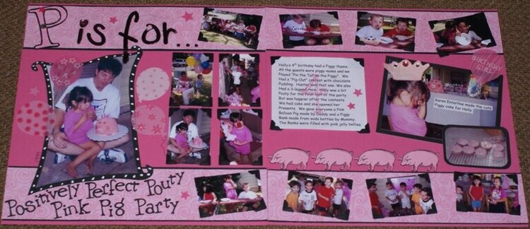 P is for... Positively Perfect Pouty Pink Pig Party