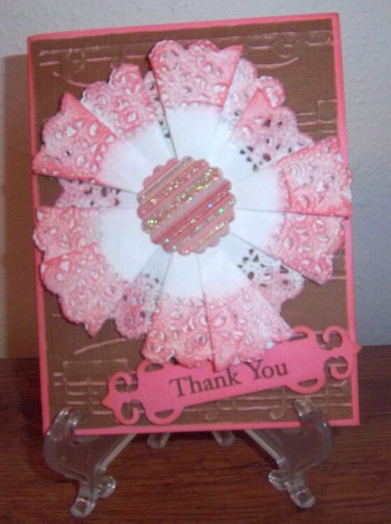 Doily Flower Thanks