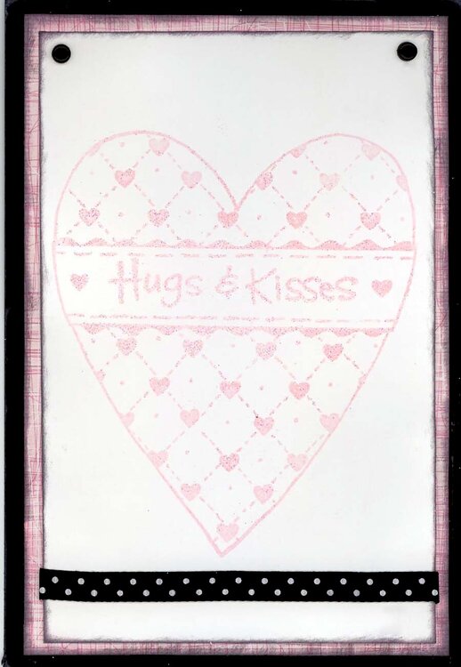 Hugs and Kisses Valentines Card