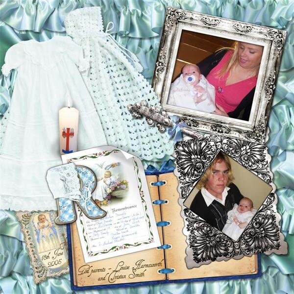 Christening page for Rohans book page 1