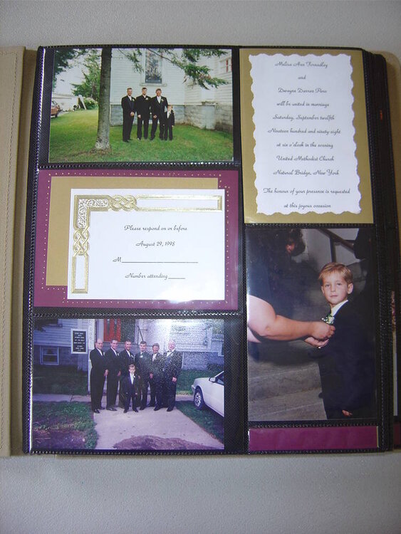 Wedding Album first page