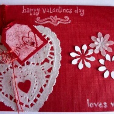 Lace Valentines Day Card