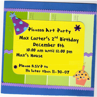 Invitation For Max&#039;s Party