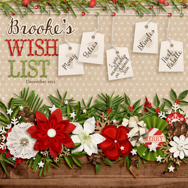 Brooke&#039;s wish list