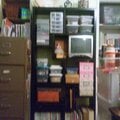 My new room all organized , my tv even fit into the shelves