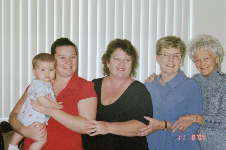 Five Generations all together ( love my family )