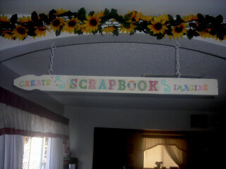 Other side of my Scrapbook Fence Post Sign