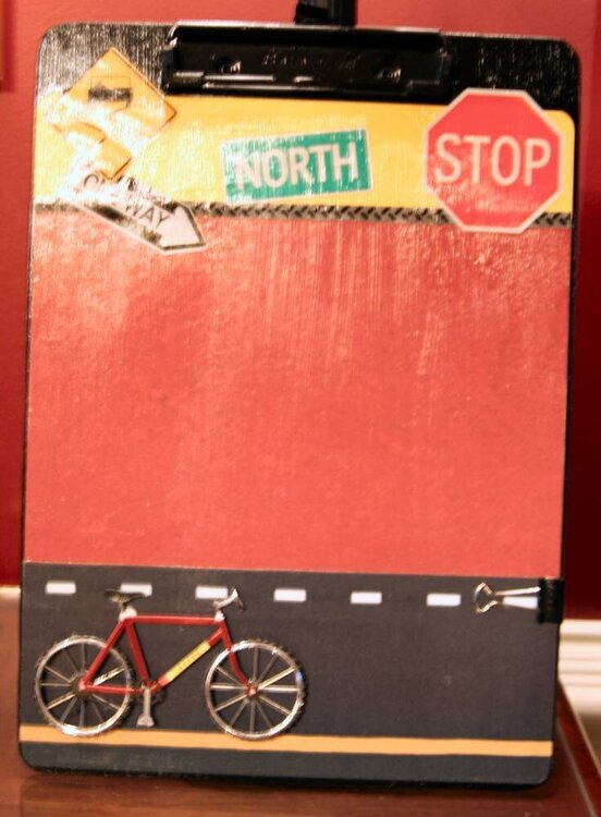 Altered Clipboard for Cyclist