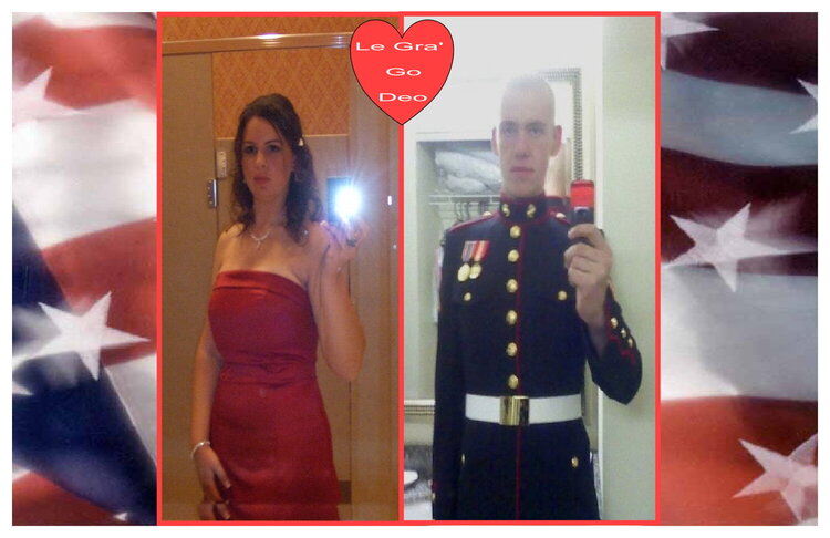 A Marine and his lady