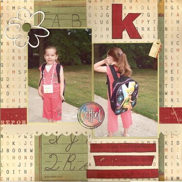 K (for Kindergarten)