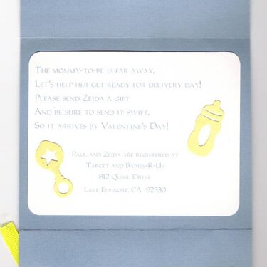 Baby Shower by mail invites
