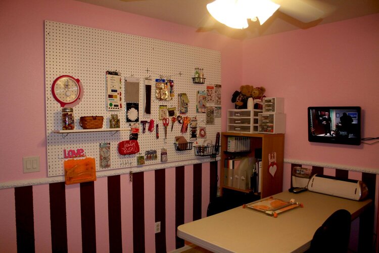 My New Scrapbook Room ~ Peg Board