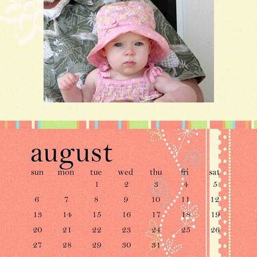 August CD Calendar