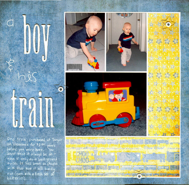 a boy &amp;amp; his train