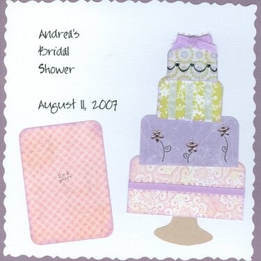 Bridal Shower Album - Title Page
