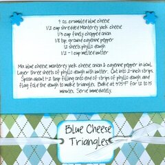 Blue Cheese Triangles