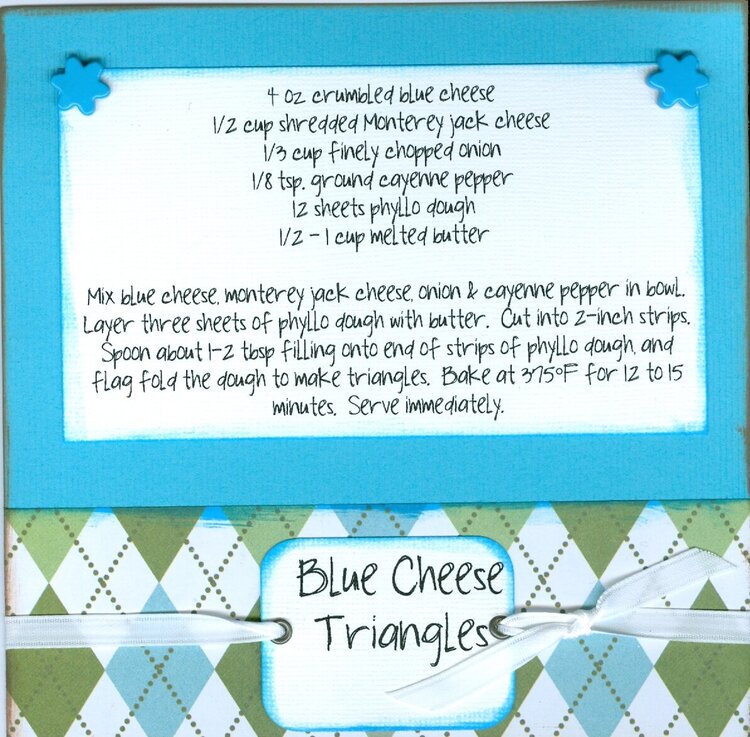 Blue Cheese Triangles