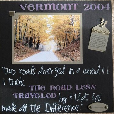 _1st Version_Vermont Trip 2004 Title Page