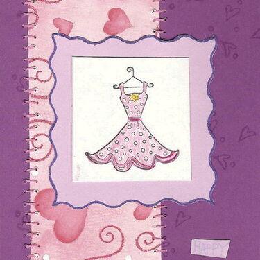 Birthday card with Dress