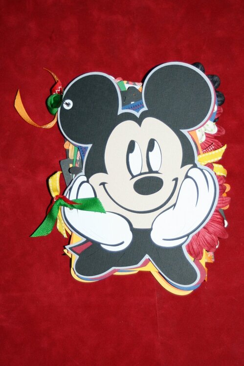 Mickey Shaped Board Album  (cricut cut)