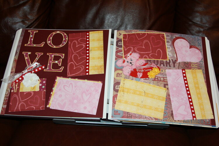 Full year scrapbook February pages 3 &amp; 4