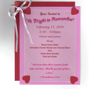 Valentine&#039;s invitation