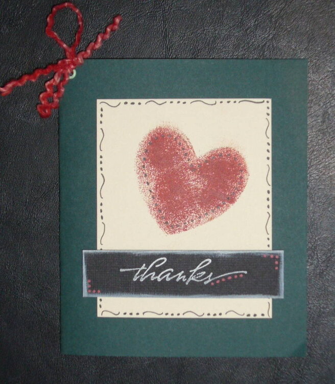 Masculine Thank you card from DD 2nd Bday