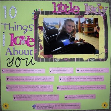 10 things I love about you Little Lady