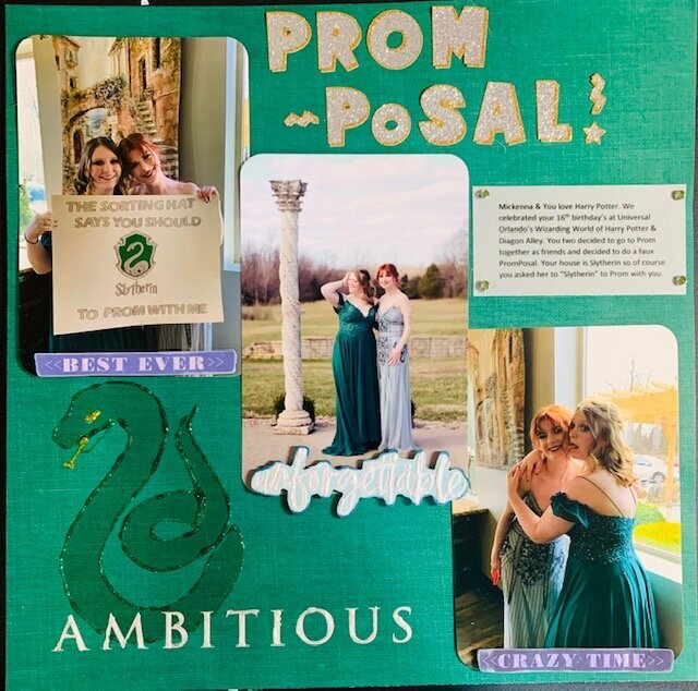 PromPosal Slytherin style