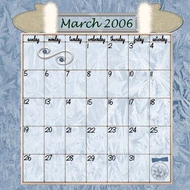 calendar March 2006