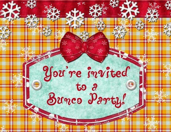 Bunco Party invitation