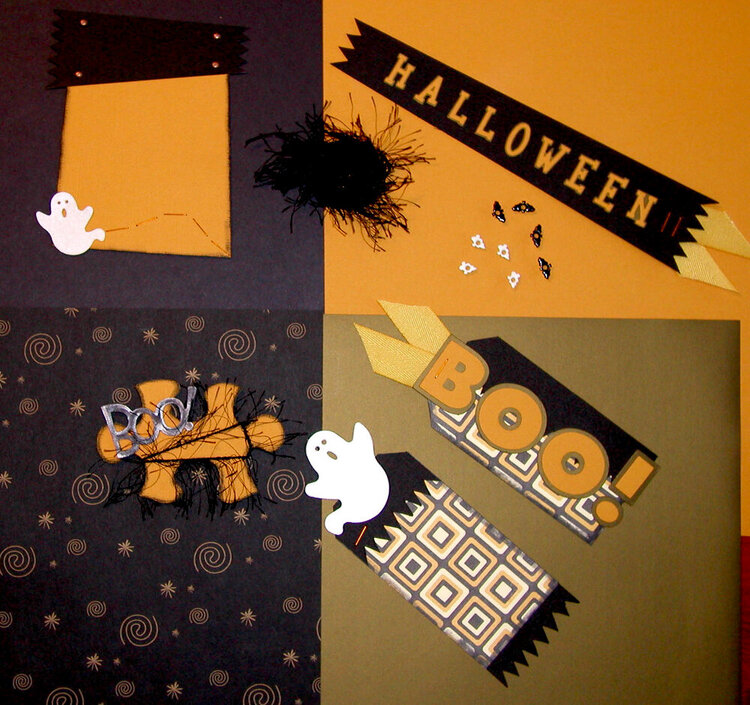 Halloween page kit for swap