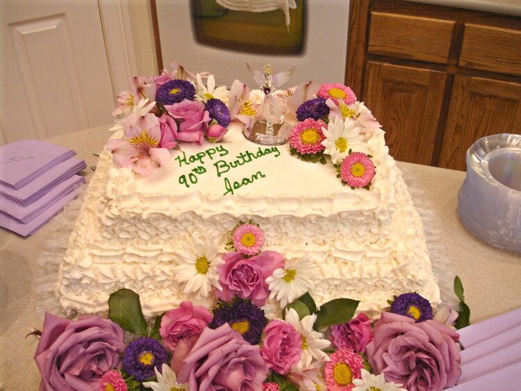 90th birthday cake