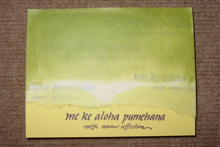 Yellow Aloha Pumehana