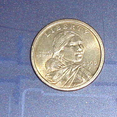 Woman on Coin 8pts.