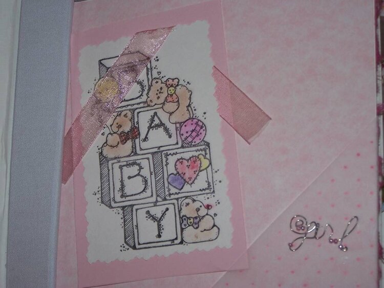 Baby Girl page from Sweet beginnings book