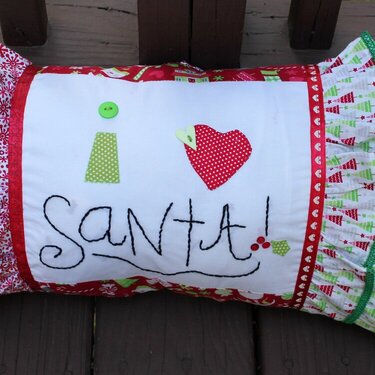 I Heart Santa Pillow