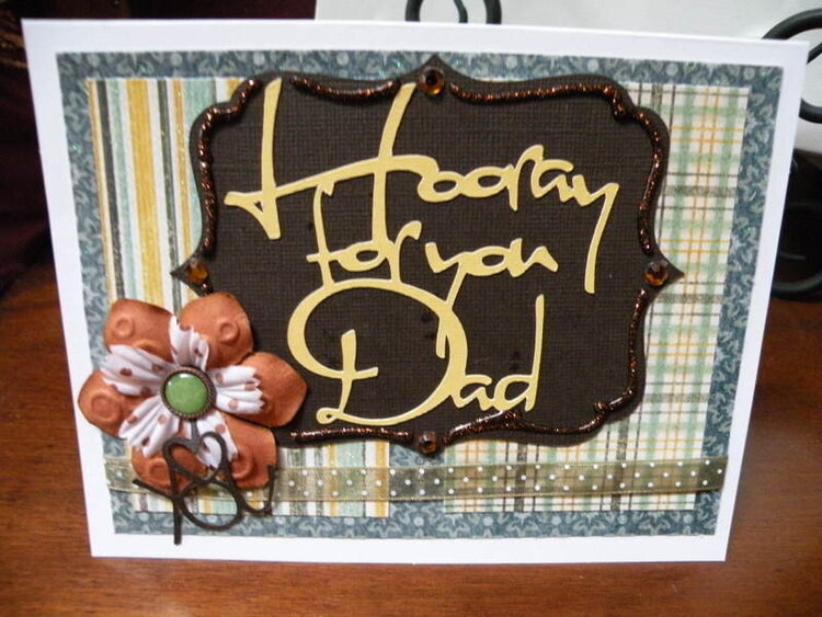 FATHER&#039;S Day card using card patterns sketch #68